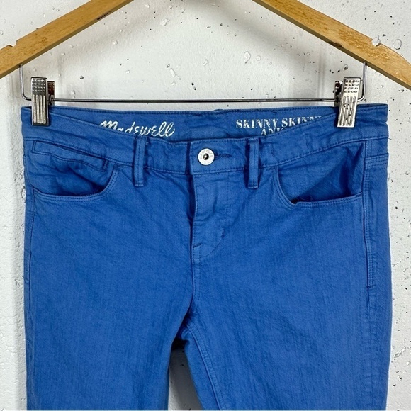 Madewell size 27 Cornflower Blue Skinny Skinny Ankle Stretch Jeans - Picture 3 of 16